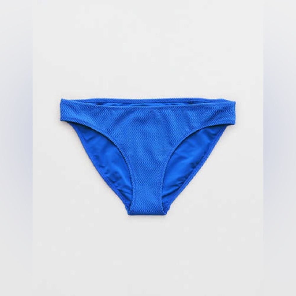 aerie Blue Multi-Pattern Textured Bikini Set - Picture 4 of 5